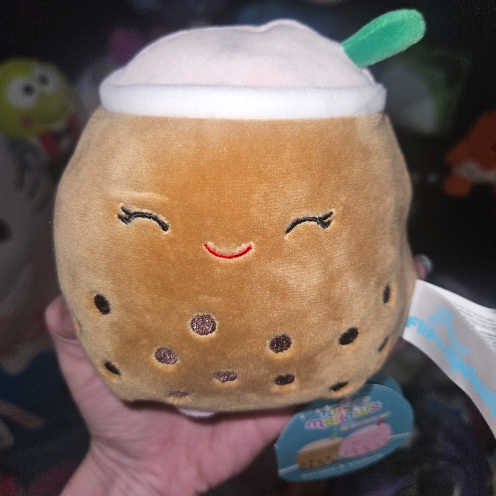 NWT Bernice & Victoria Flipamallow 5" Squishmallow Boba Tea Drink 🍵
